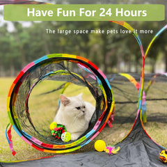 GONPETGP tunel para gatos, accesorio para juego extendido y exploración segura