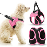 Gooby arnés para perro a prueba de escapes en Flamingo Rosa, fácil de colocar.