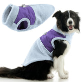 Gooby Zip Up Sherpa Vest vista frontal, abrigo cómodo para paseos diarios