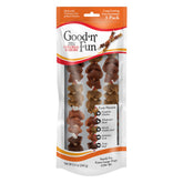 GOOD 'N' FUN Kabobs mordisco triple sabor para perros grandes, masticable y sabroso