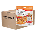 GOOD 'N' FUN Triple Flavor Twists con empaque visible para dueños y perros.