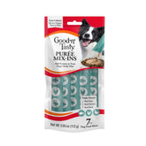 Good 'n' Tasty puree mix-ins toppers sobre el alimento para mayor sabor.