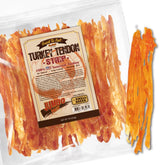 Gootoe tendones de pavo para perros, empaque de 16 oz, masticación duradera.