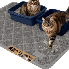 GORILLA GRIP alfombrilla para caja de arena de gato atrapa arena y mantiene el suelo limpio.