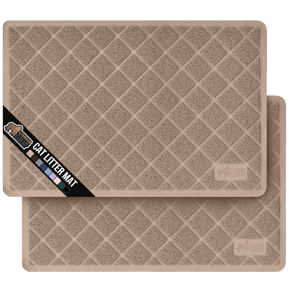 GORILLA GRIP: alfombrilla para caja de arena, malla en espiral acolchada atrapa la arena