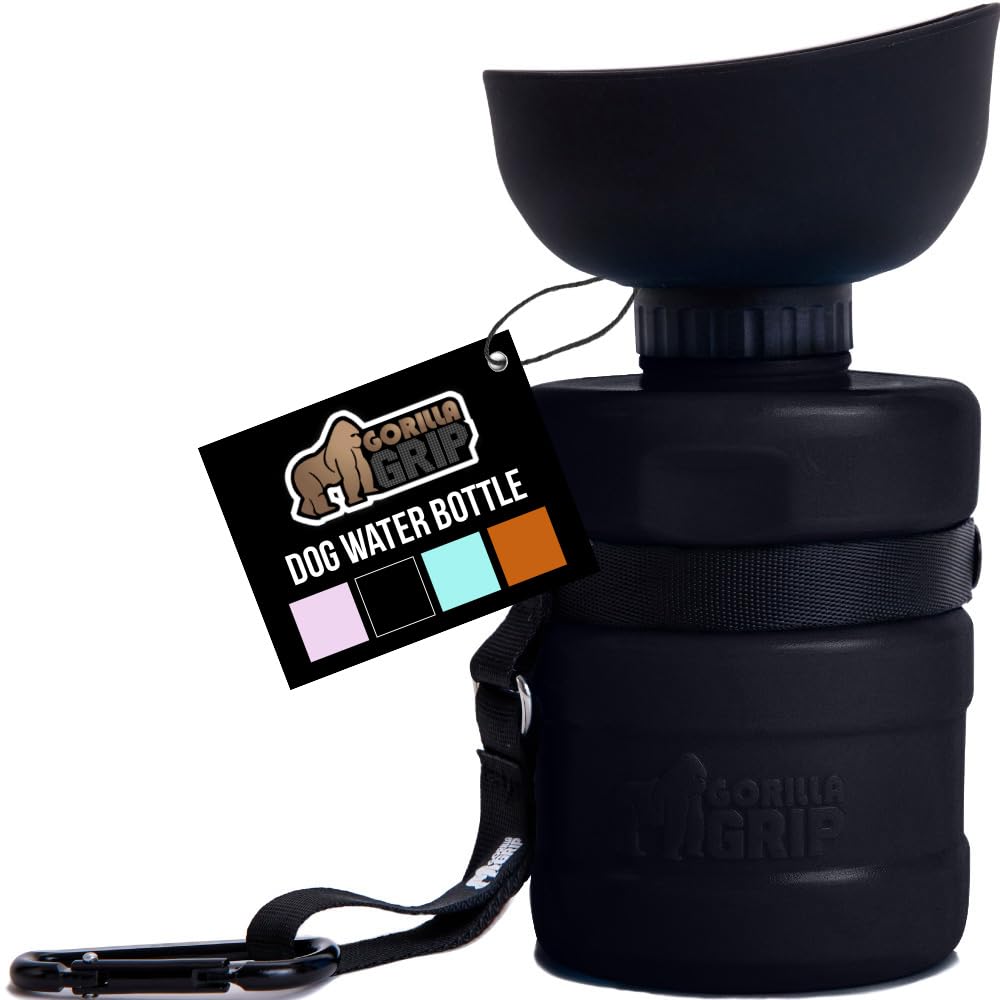 GORILLA GRIP bebederos de agua para perros de 12 oz, ideal para viajes.