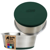 Cuenco Gorilla Grip de acero inoxidable 304, ideal para comidas abundantes de perros grandes