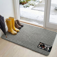Gorilla Grip SoakSTOPPER: alfombra absorbente para entrada, mantiene suelos limpios