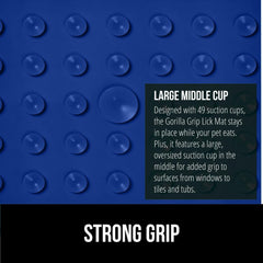 GORILLA GRIP tapete lamido con textura en relieve para mayor experiencia táctil.