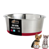 GORILLA GRIP tazon-perro-2-tazas, estable para alimentar a tu mascota.
