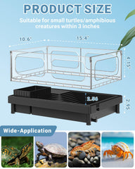 GOZILLA tortuga tanque: lámpara ajustable para calor y luz diurna adecuada para reptiles.