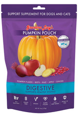 grandma lucy's calabaza pouch aderezo en bol para realzar la comida de mascotas