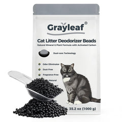 Grayleaf bolsa valor 35.2oz para control de olores duradero en hogares con varios gatos.