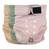 Grecle pañales para perro femenino con ajuste de velcro para mayor comodidad.