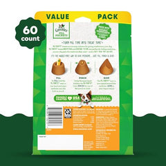 Greenies bolsa para pastillas de perro grande, vista lateral, uso diario cómodo