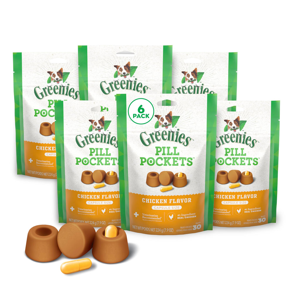 Greenies bolsitas para cápsulas para perro, facilita la medicación sin estrés.