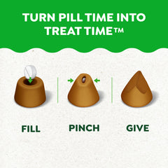 Greenies bolsitas para pastillas, uso fácil y cierre seguro.