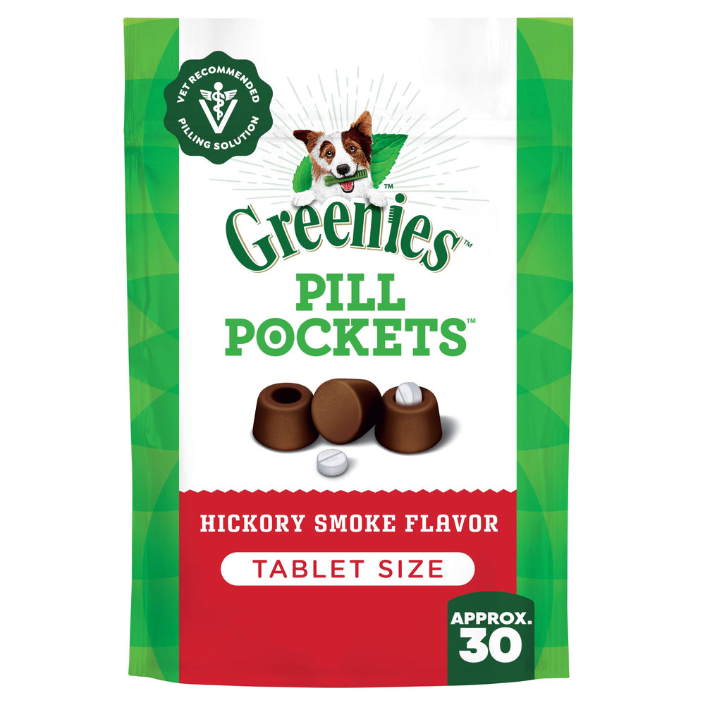 Greenies bolsitas pastillas para perros tamaño pequeño, facilita administrar medicación diaria.