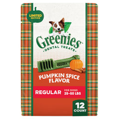 Greenies dentales para perros, paquete de 12oz, cuidado diario de la boca.