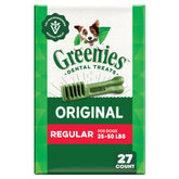Greenies dulces dentales para perro tamaño regular promueven limpieza dental diaria