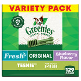 Greenies dulces dentales para perro tamaño teenie, apoyo suave a la limpieza dental