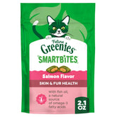 Greenies Gato Smartbites empaque 2-1oz salmón para snack diario.