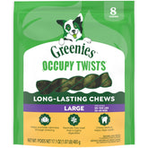 Greenies Occupy Twists envase principal, masticables naturales para perros grandes