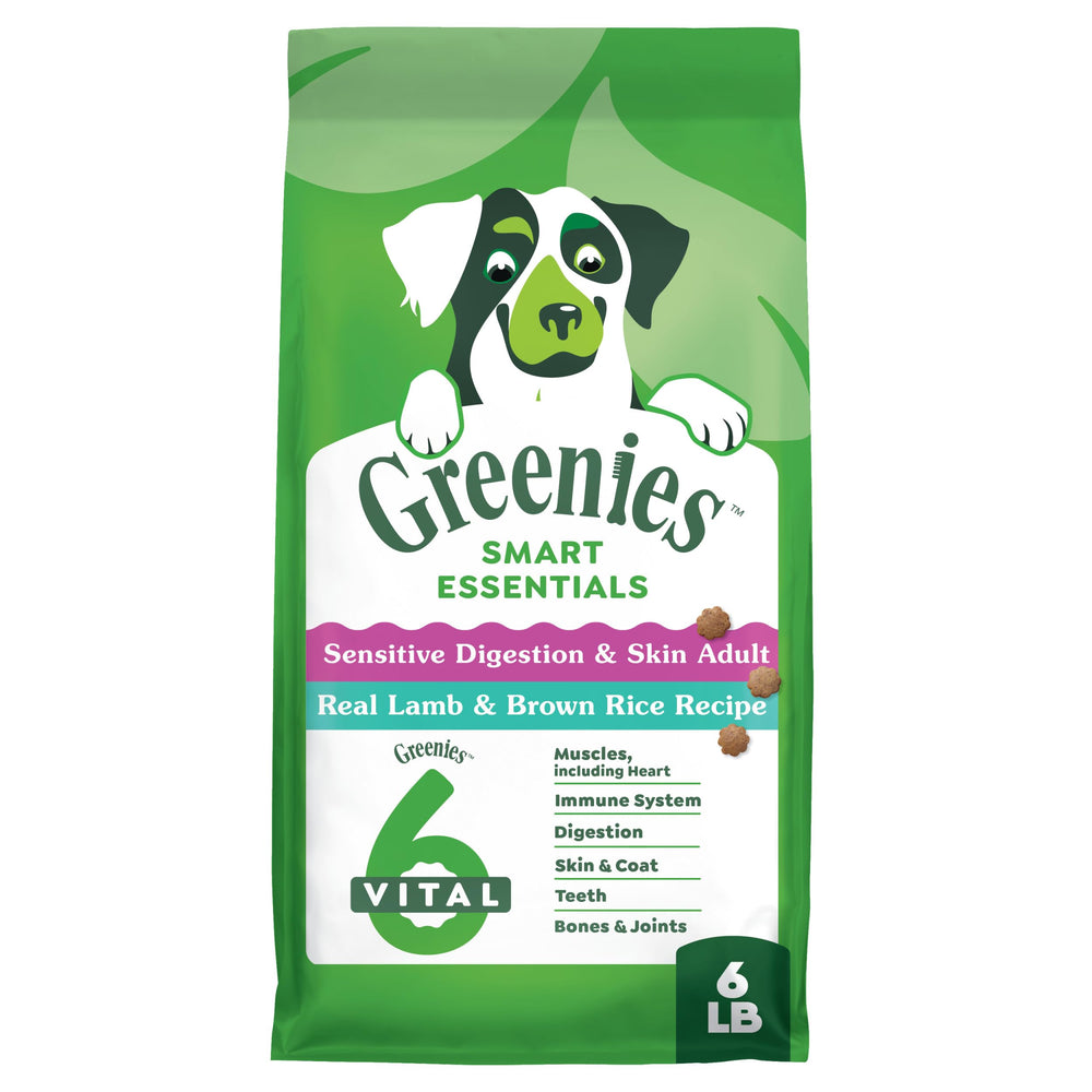 Greenies Smart Essentials frente del pack para entender el tamaño de la bolsa.