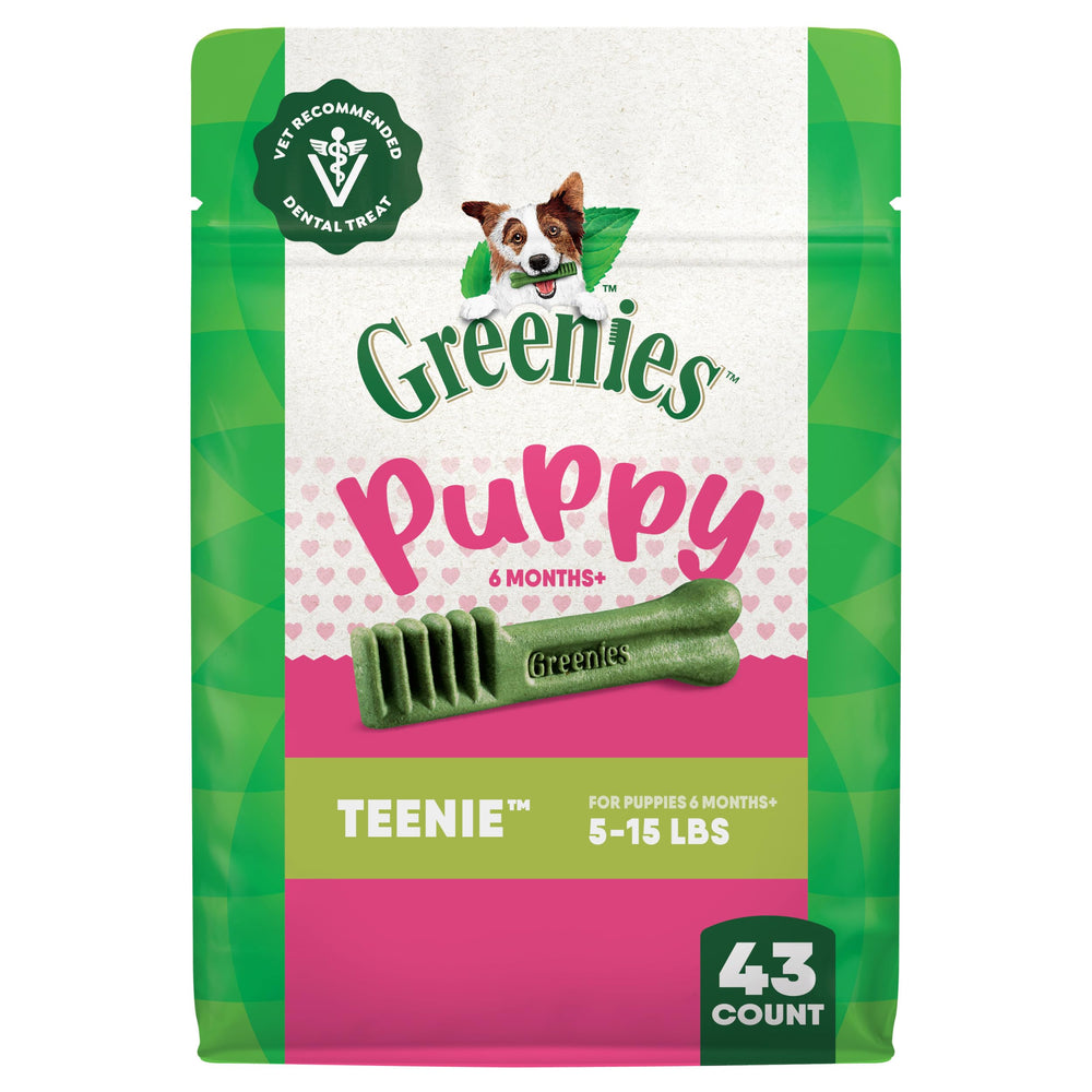 Greenies Teenie: paquete de 12oz con huesos dentales para limpieza diaria
