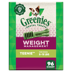 Greenies teenie tamaño: premio dental para perros, masticación cómoda que ayuda a limpiar dientes.