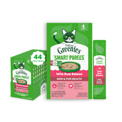 Greenies tubitos para gatos con salmón real, enfoque piel y pelaje