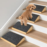 GreenPetopia rampa de madera para perros con plataforma superior para subir con confianza