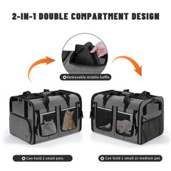 Groxkox diseño ergonómico para mascotas durante el traslado