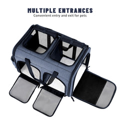 Groxkox portador de gatos plegable y compacto para ahorrar espacio.