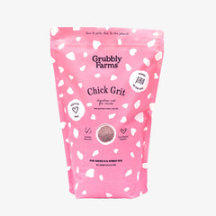 Grubbly Farms grit para pichones, cuarzo rosa, favorece la digestión