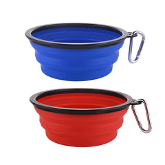 Guardians bebedero plegable azul con clip, ideal para viajes
