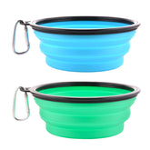 Guardians cuenco plegable para perro de 34oz en azul claro, ideal para viajar y salir de casa