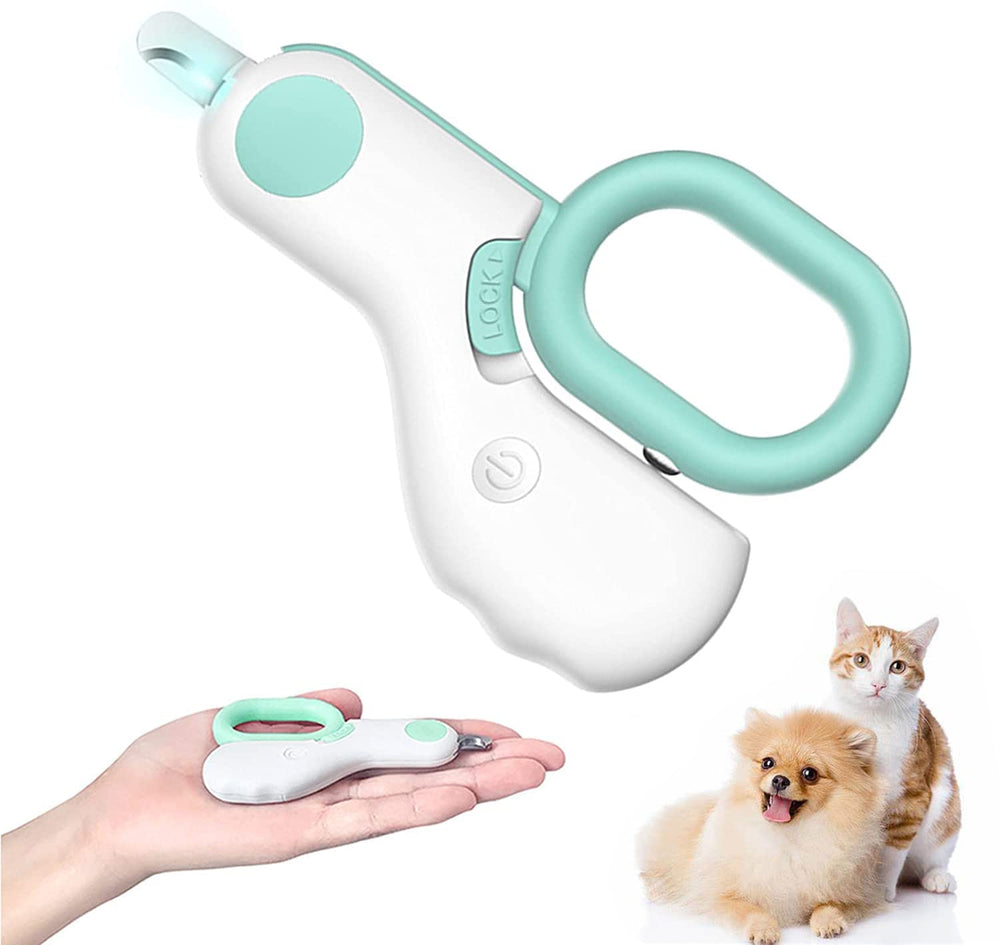 GuLuPets tijeras de uñas con luz LED iluminan la línea de sangre para un corte seguro.