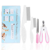 HAEZU conjunto de cuidado para conejillos y conejos, completo para cepillado diario.