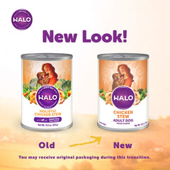 Halo Healthy Grains textura suave tipo paté con trocitos de verduras.
