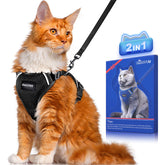 Halypet arnés de gato a prueba de fugas para paseos seguros al aire libre.