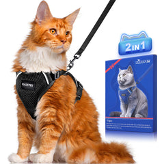 Halypet arnés de gato a prueba de fugas para paseos seguros al aire libre.