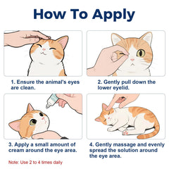 HAOYUSTORE aplicación con dedos para ojos de mascotas, uso diario cómodo y rápido.