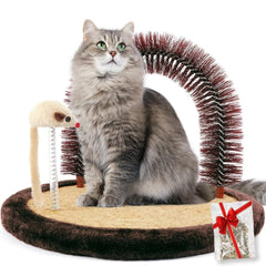 Cepillo auto-masaje Happi N Pets para gatos, alisa el pelaje.