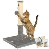Happi N Pets poste rascador para gatos con sisal y alfombra, ideal para diferentes preferencias.