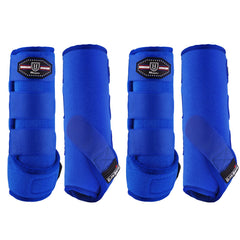 Botas Harrison Howard para el frente del caballo, amortiguación de impactos y protección.