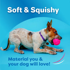 Bola grande Hartz DuraPlay para perros grandes, resistente y fácil de lanzar.