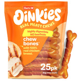 Hartz Oinkies real chicken breast chew bones for a flavorful long-lasting chew