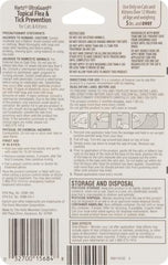 Hartz UltraGuard, aplicación en el dorso del gato para protección rápida.