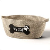 HB Design Co cesto de juguetes para perro en algodón 100% para salón ordenado.